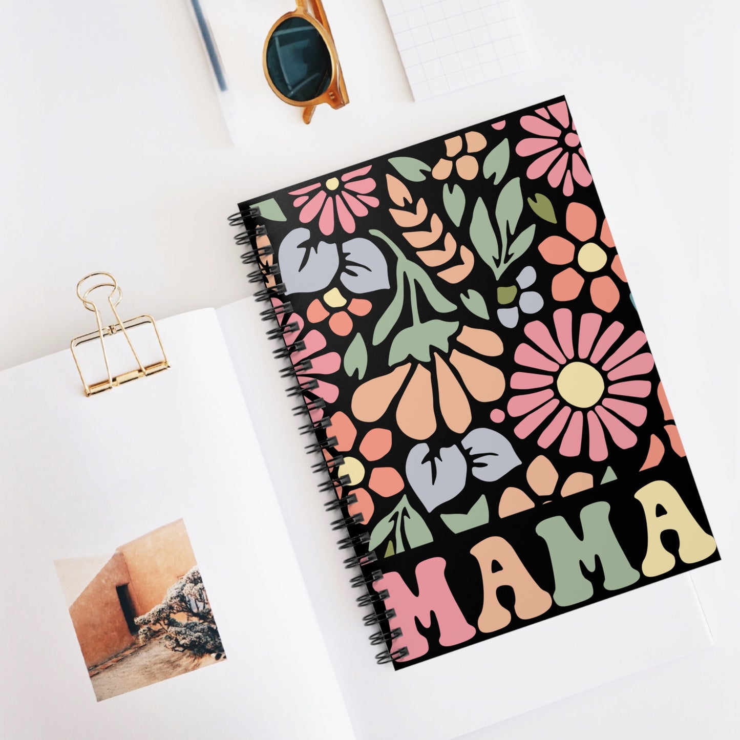 Floral Mama Spiral Notebook - Perfect Gift for Mother's Day and Daily Notes