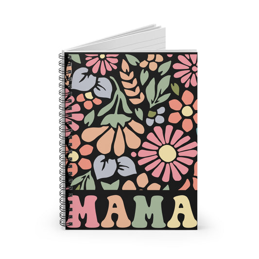 Floral Mama Spiral Notebook - Perfect Gift for Mother's Day and Daily Notes