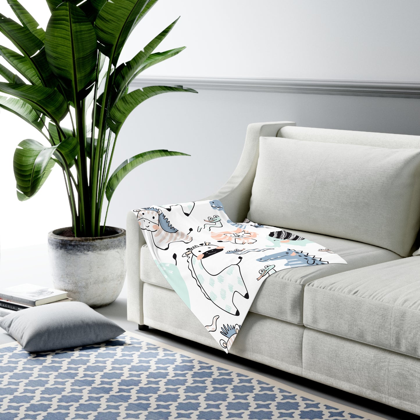 Adorable Animal Print Baby Swaddle Blanket - Perfect for Newborns & Baby Showers