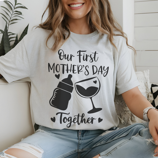 Our First Mother's Day Together Heavy Cotton Tee