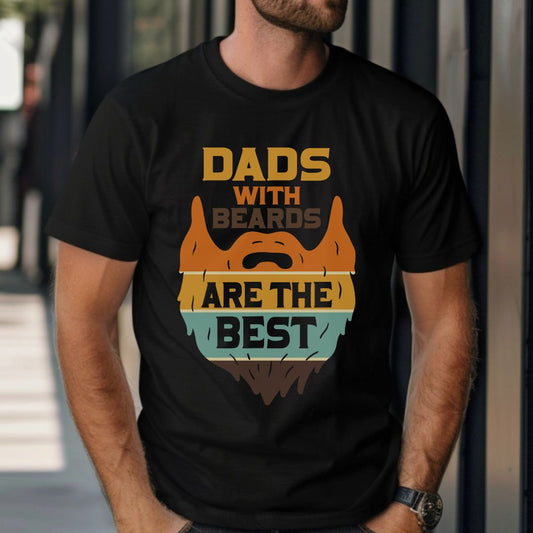 Dads with Beards Heavy Cotton Tee - Perfect Gift for Fathers' Day