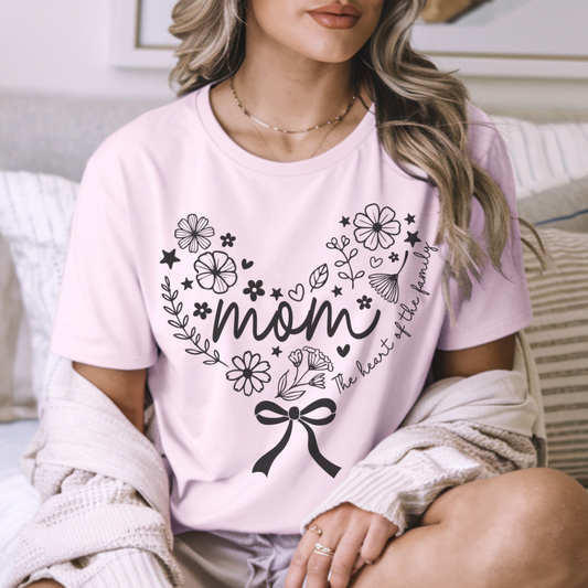 Floral Mom Appreciation T-Shirt - Heavy Cotton Tee