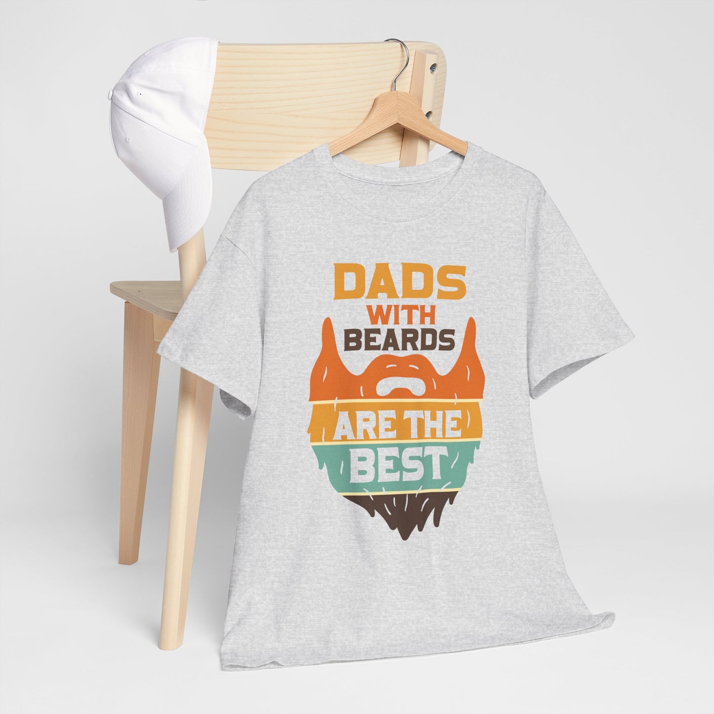 Dads with Beards Heavy Cotton Tee - Perfect Gift for Fathers' Day