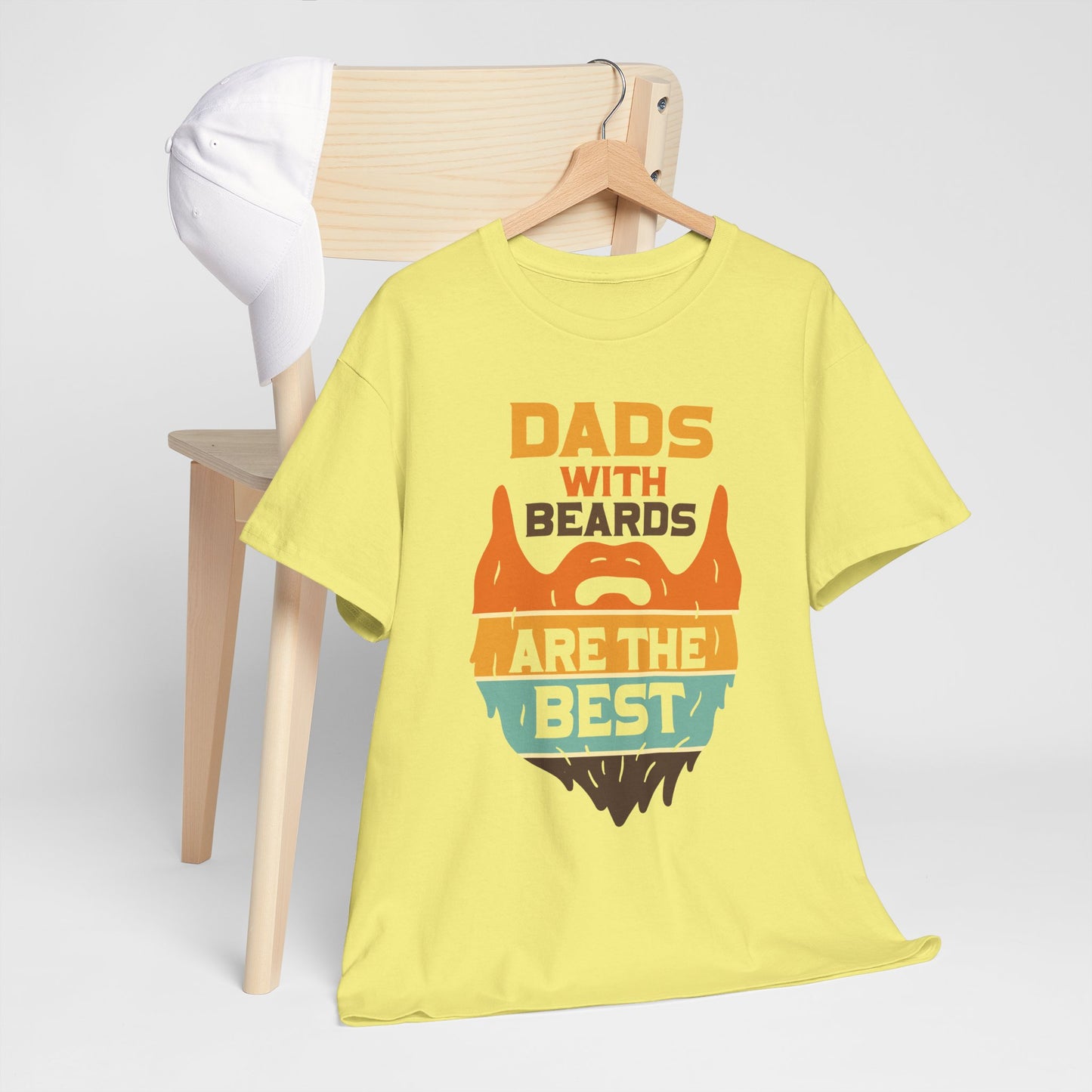 Dads with Beards Heavy Cotton Tee - Perfect Gift for Fathers' Day