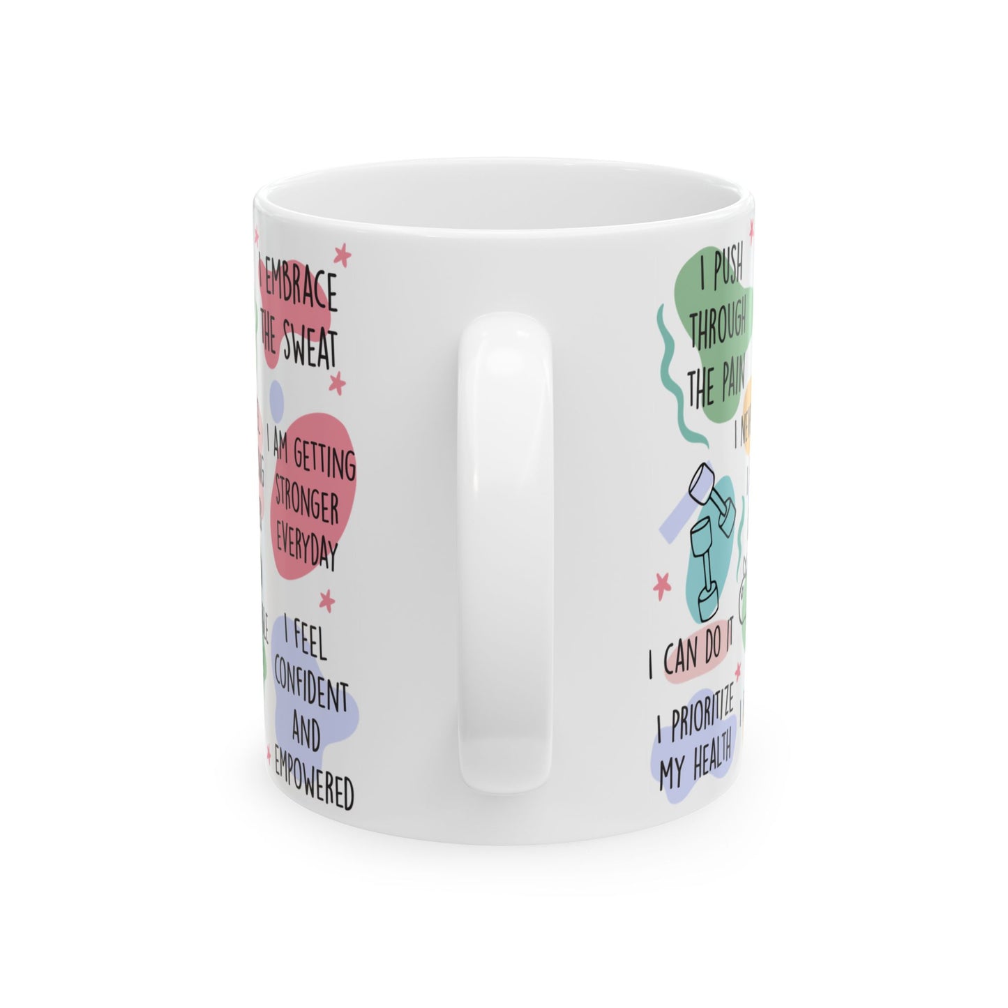Motivational Affirmation Ceramic Mug - Perfect for Fitness Lovers