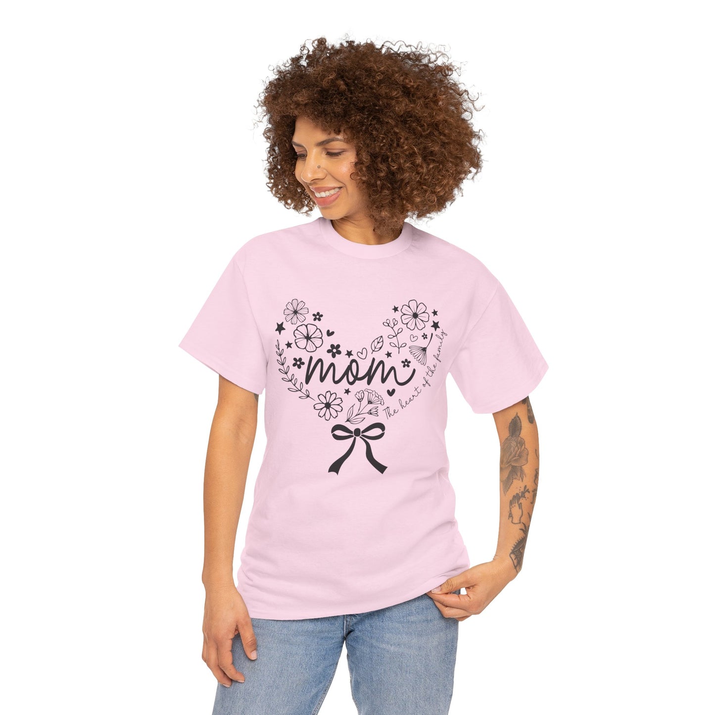 Floral Mom Appreciation T-Shirt - Heavy Cotton Tee