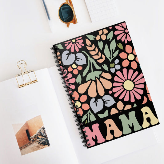 Floral Mama Spiral Notebook - Perfect Gift for Mother's Day and Daily Notes