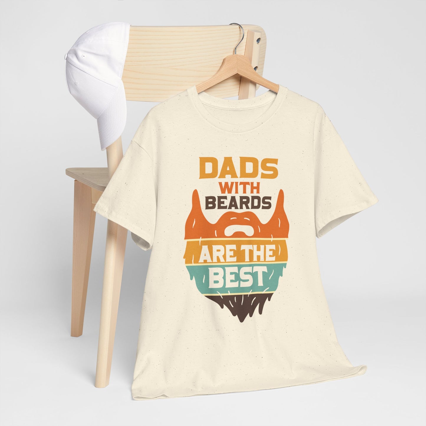 Dads with Beards Heavy Cotton Tee - Perfect Gift for Fathers' Day