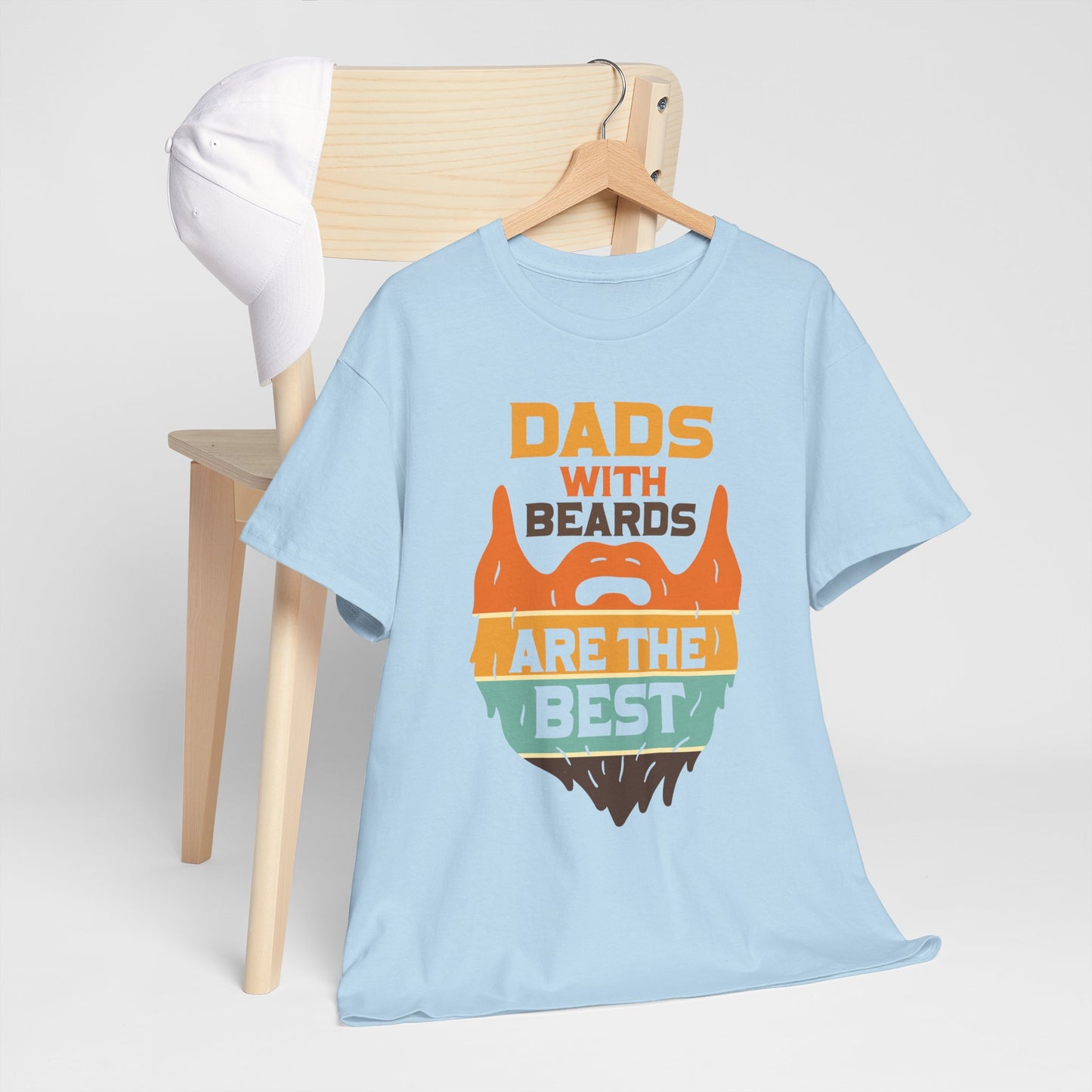 Dads with Beards Heavy Cotton Tee - Perfect Gift for Fathers' Day