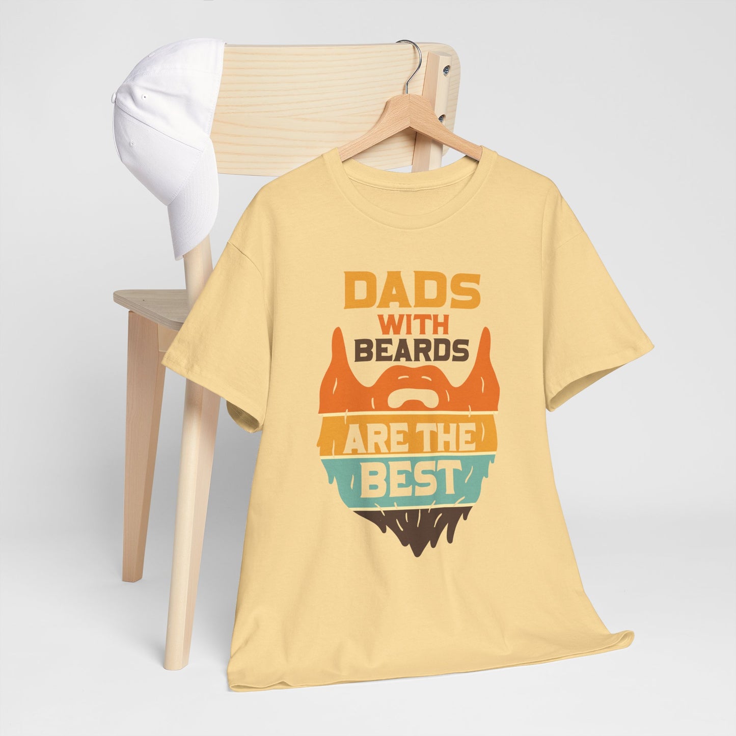 Dads with Beards Heavy Cotton Tee - Perfect Gift for Fathers' Day