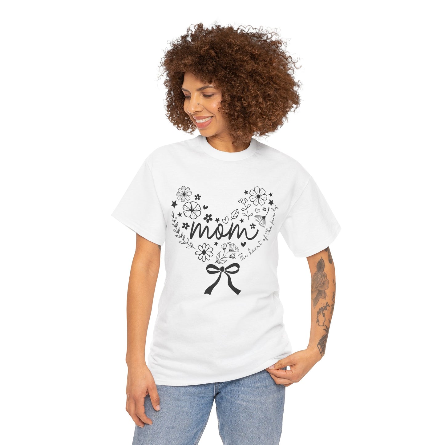 Floral Mom Appreciation T-Shirt - Heavy Cotton Tee