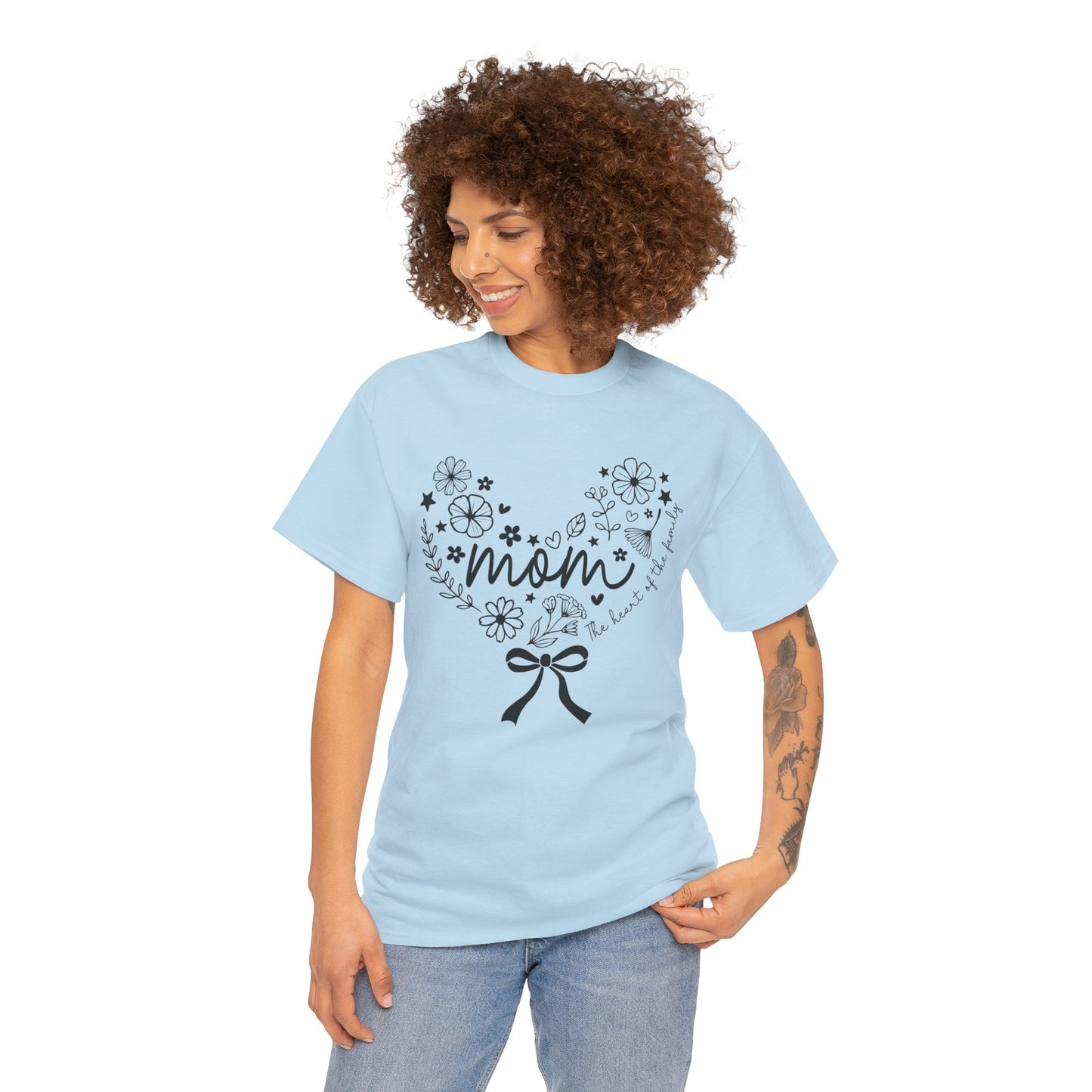 Floral Mom Appreciation T-Shirt - Heavy Cotton Tee