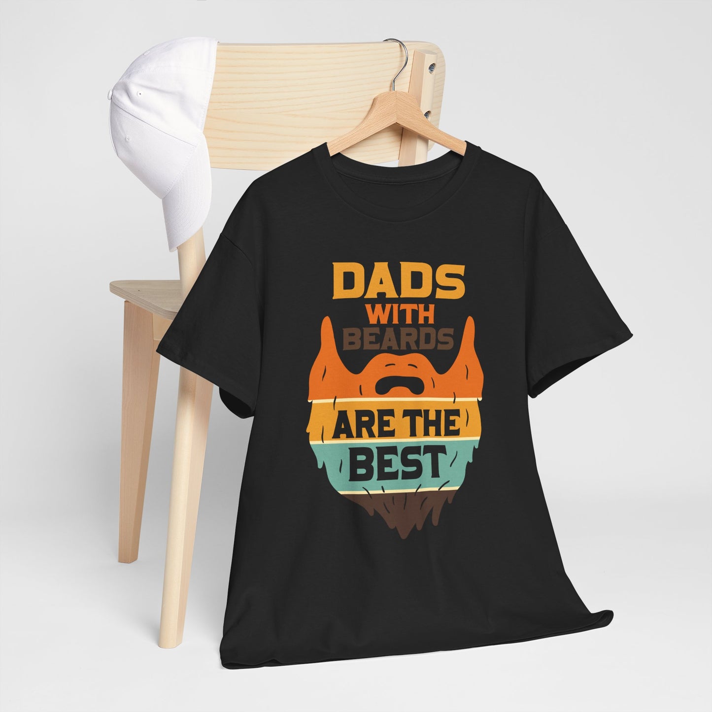 Dads with Beards Heavy Cotton Tee - Perfect Gift for Fathers' Day