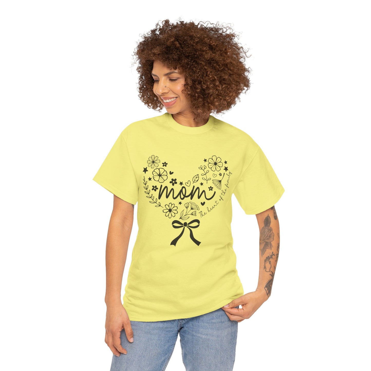 Floral Mom Appreciation T-Shirt - Heavy Cotton Tee