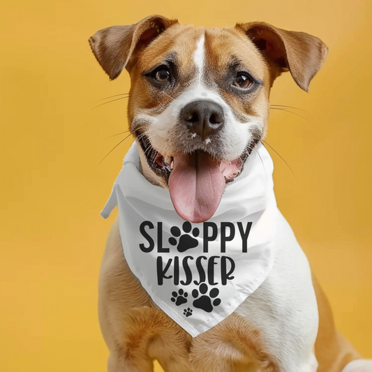 Sloppy Kisser Pet Bandana Collar - Fun Accessory for Dog Lovers