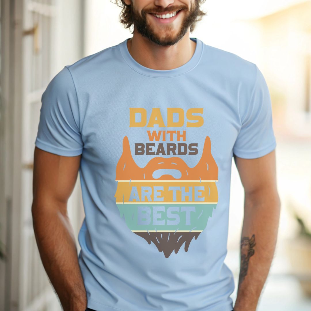 Dads with Beards Heavy Cotton Tee - Perfect Gift for Fathers' Day