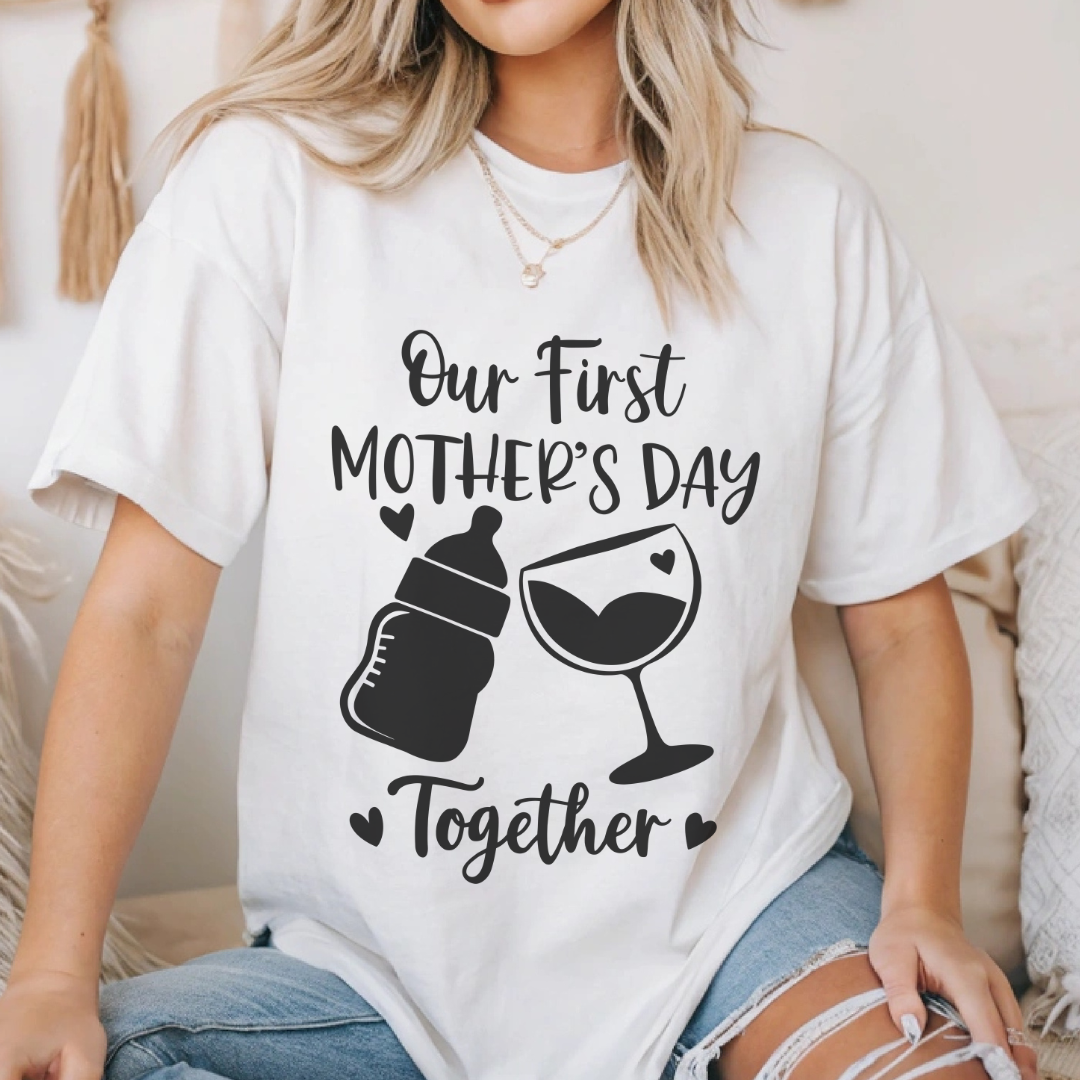 Our First Mother's Day Together Heavy Cotton Tee