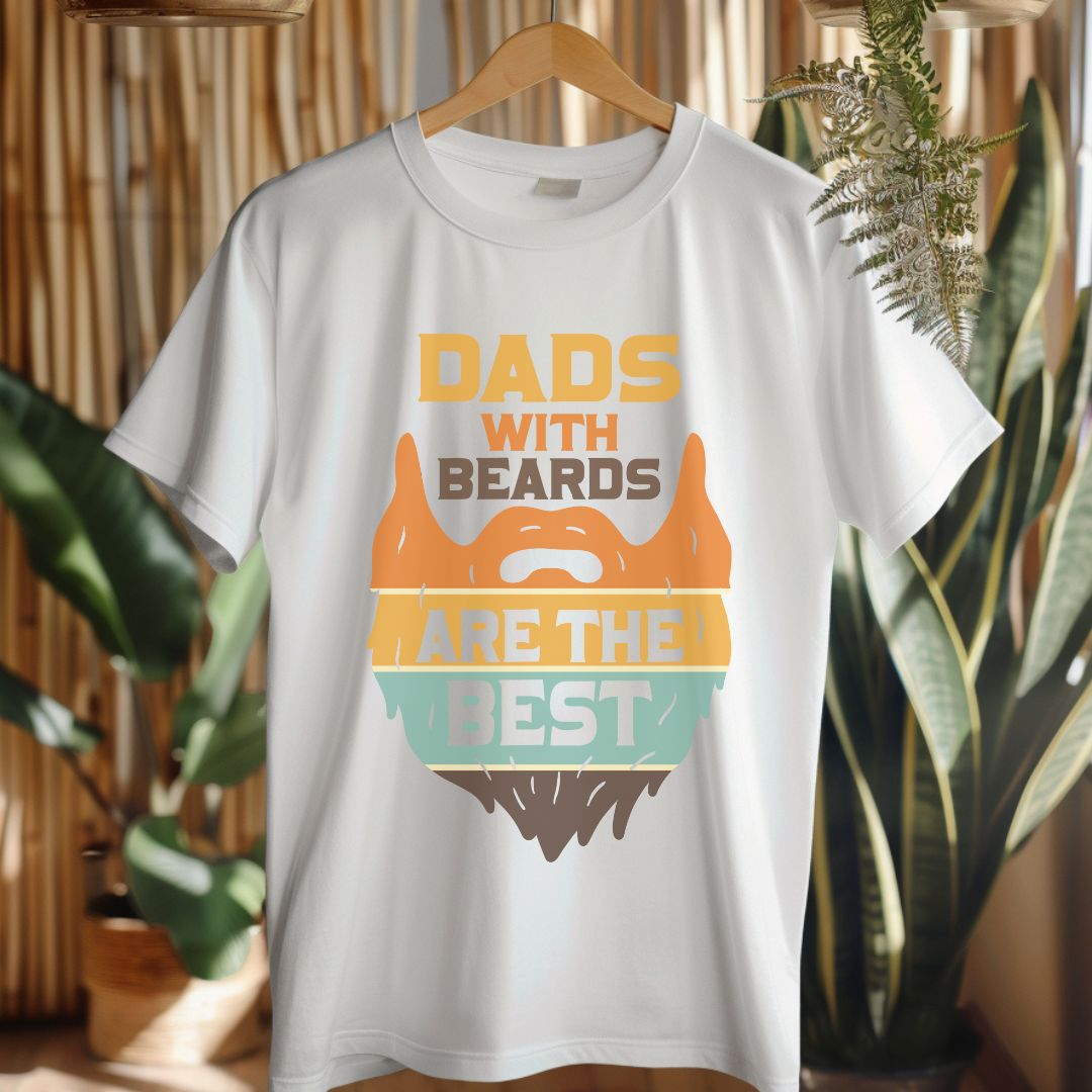 Dads with Beards Heavy Cotton Tee - Perfect Gift for Fathers' Day