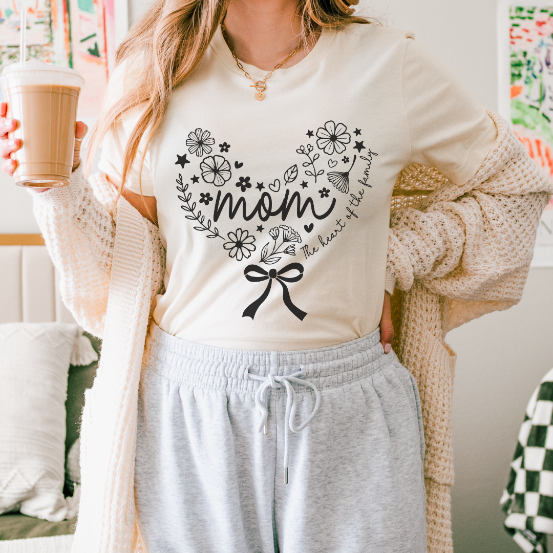 Floral Mom Appreciation T-Shirt - Heavy Cotton Tee