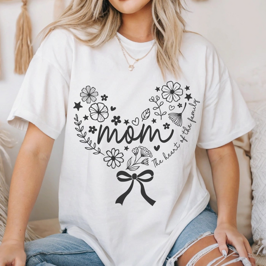 Floral Mom Appreciation T-Shirt - Heavy Cotton Tee